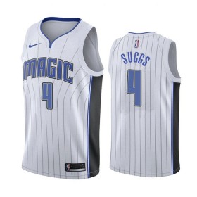 Män Orlando Magic Tröja Jalen Suggs 4 Nike 2022-23 Association Edition Vit Swingman